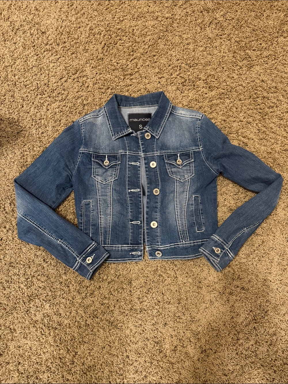 Maurices Dark Blue Denim Jacket